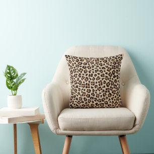 Cojín Decorativo Patrón de Piel de Leopardo