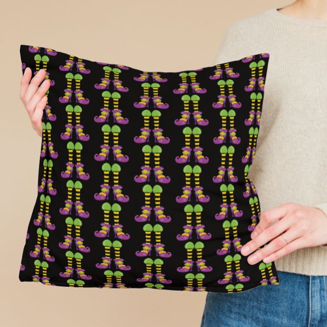 Cojín Decorativo Patrón de pies de bruja (Subido por el creador)