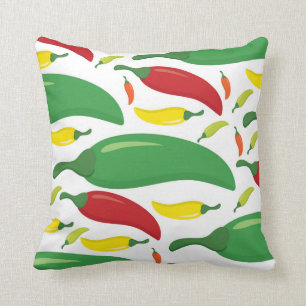 Cojín Decorativo Patrón de pimienta de chile
