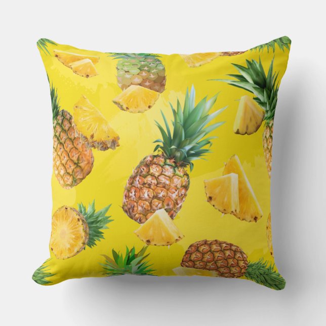 Cojín Decorativo Patrón de piña 7 (Anverso)