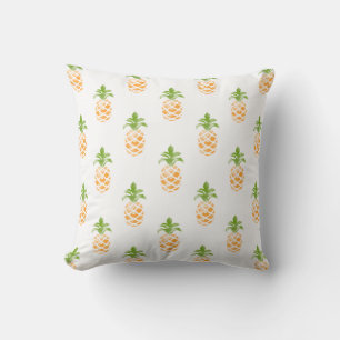 Cojín Decorativo Patrón de piña acuarela