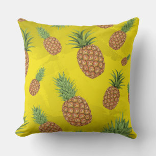 Cojín Decorativo Patrón de piña acuarela 3