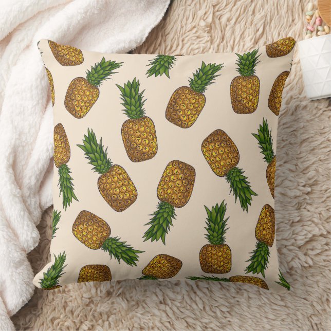 Cojín Decorativo Patrón de Piña Adorable (Manta)