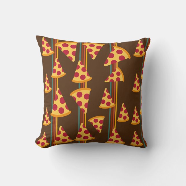 COJÍN DECORATIVO PATRÓN DE PIZZA (Anverso)