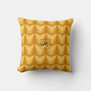 Cojín Decorativo Patrón de puff de naranja