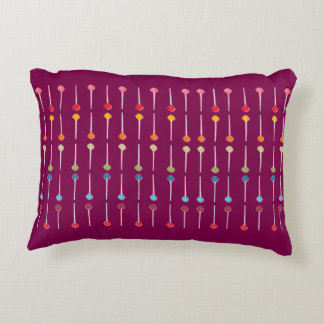 Cojín Decorativo Patrón de punto retro colorido Pilar rectangular