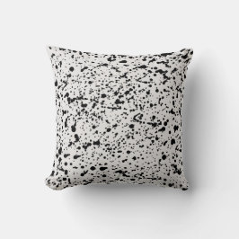 Cojín Decorativo Patrón de puntos blancos y negros