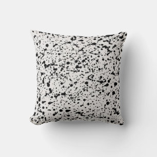 Cojín Decorativo Patrón de puntos blancos y negros