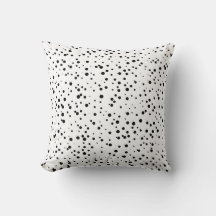 Patrón de puntos de confetti en blanco y negro