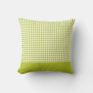 Cojín Decorativo Patrón de puntos de polka verde