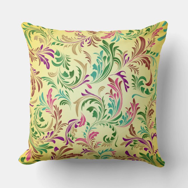 Cojín Decorativo Patrón de ramas Diseño-78466 (Anverso)