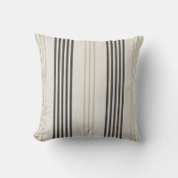 Patrón de raya de garrapata clásico negro beige