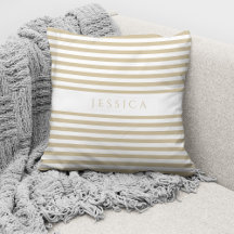 Patrón de rayas beige moderno personalizado
