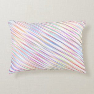Cojín Decorativo Patrón de rayas de línea de arcoiris simple modern