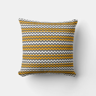 Cojín Decorativo Patrón de rayas de zigzag de color retro