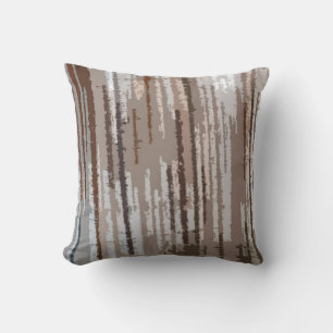 Cojín Decorativo Patrón de rayas multicolores de la Tierra