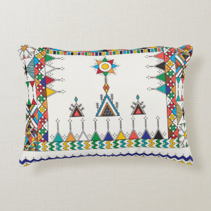 Cojín Decorativo Patrón de repetición geométrica decorativa inspira
