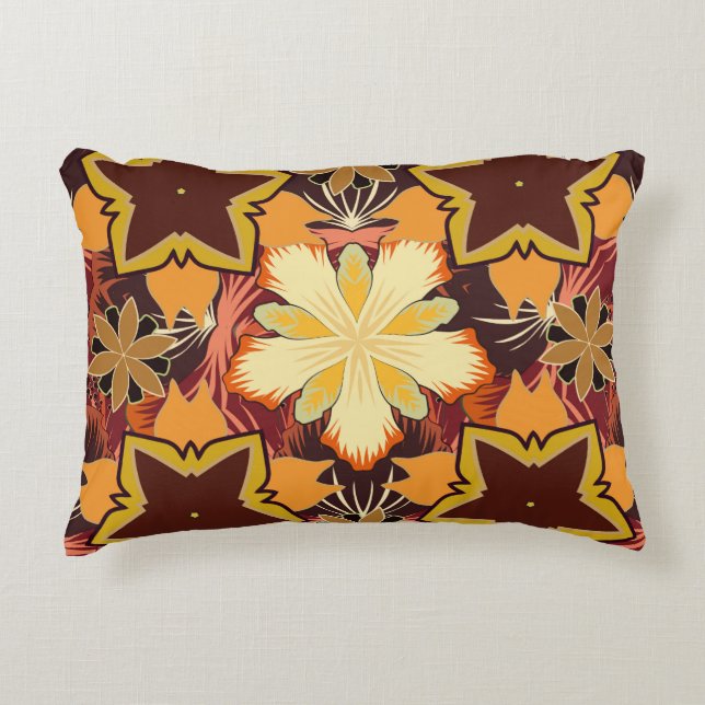 Cojín Decorativo Patrón de repetición geométrica sin fisuras con he (Anverso)