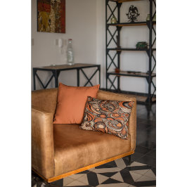 Cojín Decorativo Patrón de resumen de Naranja de color moderno