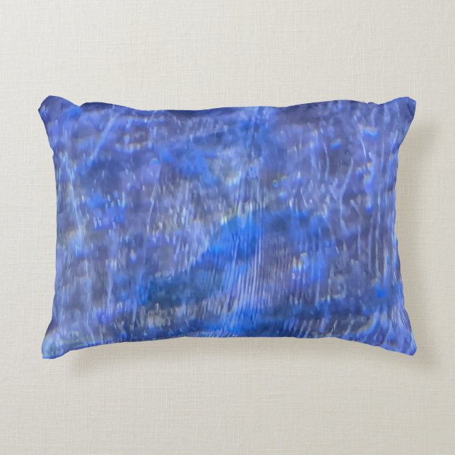 Cojín Decorativo Patrón de rock acuático (Anverso)