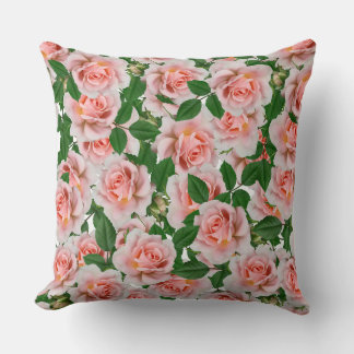 Cojín Decorativo patrón de rosas