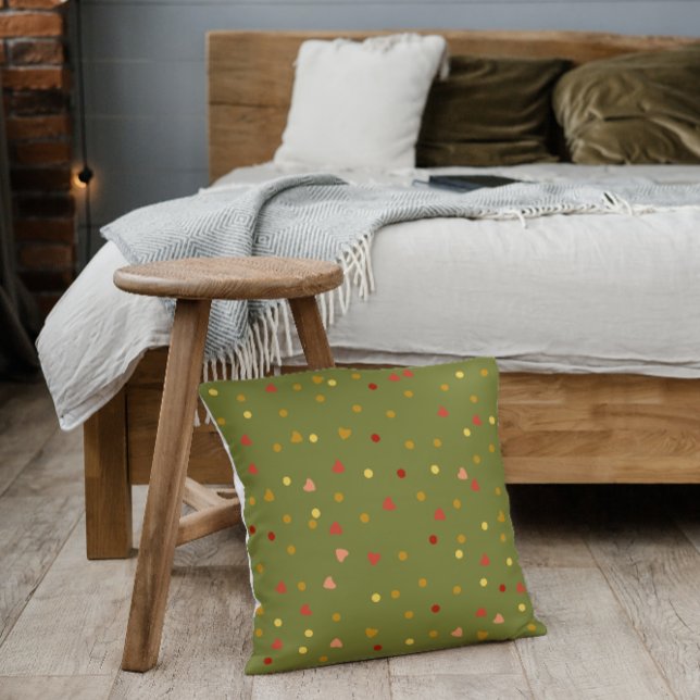 Cojín Decorativo patrón de semillas de tonos tierra (Subido por el creador)