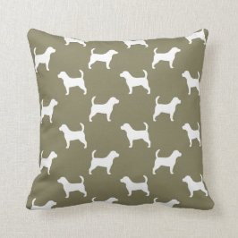 Cojín Decorativo Patrón de siluetas beagantes