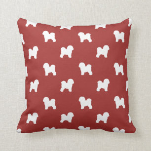 Cojín Decorativo Patrón de siluetas frías de bicho rojo