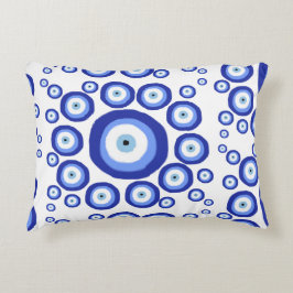 Cojín Decorativo Patrón de símbolo de la buena suerte de los ojos g