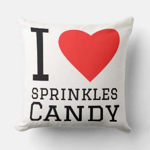 Cojín Decorativo Patrón de sprinkles de caramelo