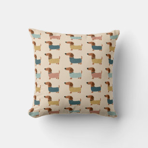 Cojín Decorativo Patrón de suéter acogedor para Dachshund