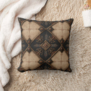 Cojín Decorativo Patrón de talla de madera gótica (4)