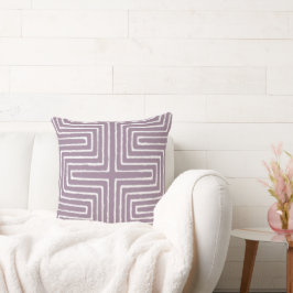 Cojín Decorativo Patrón de tela de barro de Maze tribal africano