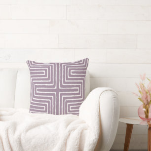 Cojín Decorativo Patrón de tela de barro de Maze tribal africano