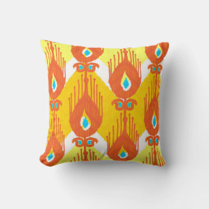 Cojín Decorativo Patrón de tela de Ikat