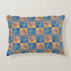Cojín Decorativo Patrón de Textil al Estilo Parche Wasp