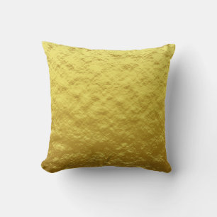 Cojín Decorativo Patrón de textura dorada (lujoso brillo dorado)