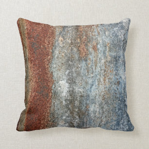 Cojín Decorativo Patrón de textura marrón de grunge oxidado