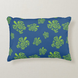 Cojín Decorativo Patrón de tortuga verde