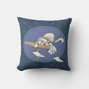 Cojín Decorativo Patrón de travesuras de gato