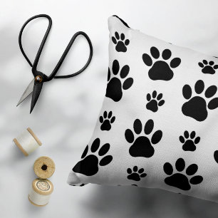 Cojín Decorativo Patrón de traza, trineos de perro, pinturas de tra