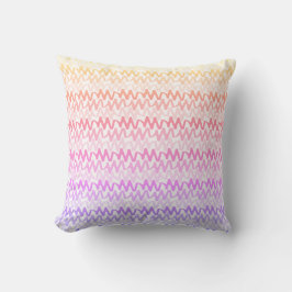 Cojín Decorativo Patrón de trineo arcoiris Pastel moderno