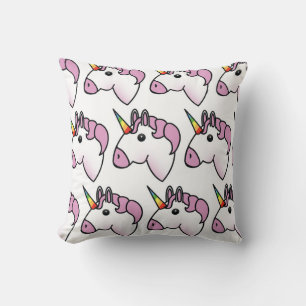 Cojín Decorativo Patrón de Unicornio Adorable