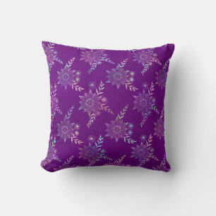 Cojín Decorativo Patrón de Unicornio Bohemio Irisado