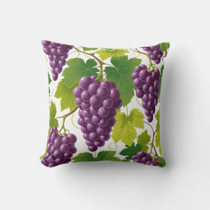 Cojín Decorativo Patrón de uva