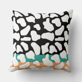 Cojín Decorativo patrón de vaca; gráfico de geometría