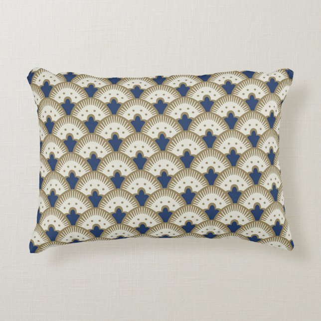 Cojín Decorativo Patrón de ventilador (Anverso)