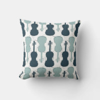 Patrón de violín azul