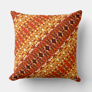 Cojín Decorativo Patrón decorativo Naranja marrón rojo