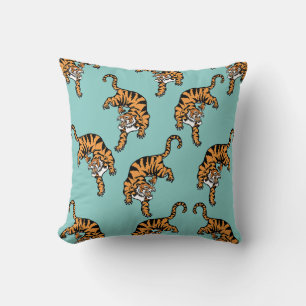 Cojín Decorativo Patrón del Tigre de Asia